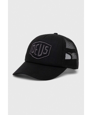 Deus Ex Machina czapka z daszkiem kolor czarny z aplikacją