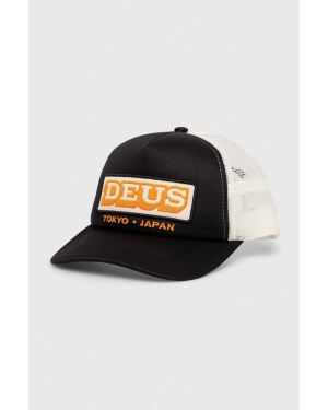 Deus Ex Machina czapka z daszkiem kolor czarny z aplikacją