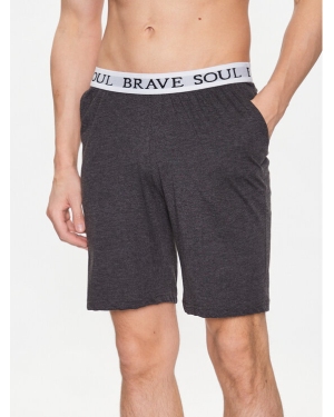 Brave Soul Szorty piżamowe MLWB-149KEVCHL Szary Regular Fit