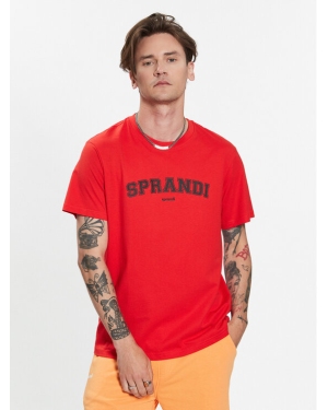 Sprandi T-Shirt SP3-TSM014 Czerwony Regular Fit