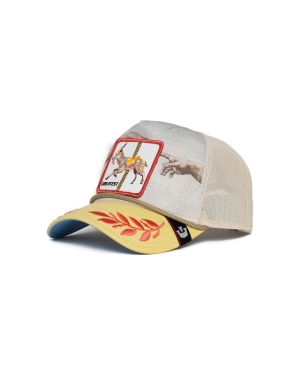 Goorin Bros czapka z daszkiem kolor beżowy wzorzysta