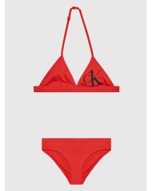 Calvin Klein Swimwear Strój kąpielowy KY0KY00012 Czerwony