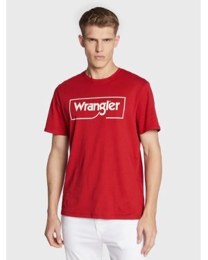 Wrangler T-Shirt Frame Logo W70JD3X47 112320763 Czerwony Regular Fit