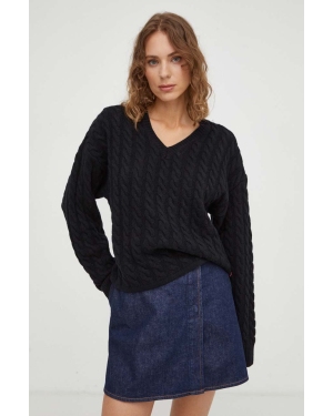 Levi's sweter wełniany damski kolor czarny