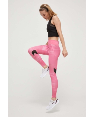 Mizuno legginsy do biegania Printed kolor różowy wzorzyste