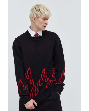 HUGO sweter wełniany męski kolor czarny