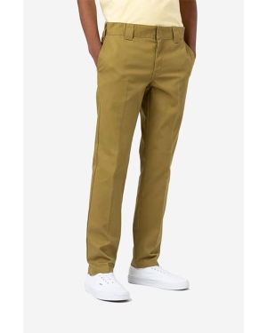 Dickies spodnie 872 Work Pant Rec męskie kolor zielony dopasowane DK0A4XK8KHK-KHAKI