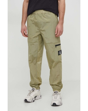 Calvin Klein Jeans spodnie męskie kolor zielony