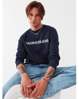 Calvin Klein Jeans Bluza J30J307757402 Granatowy Regular Fit
