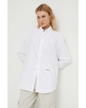 Mercer Amsterdam koszula bawełniana kolor biały regular z kołnierzykiem button-down