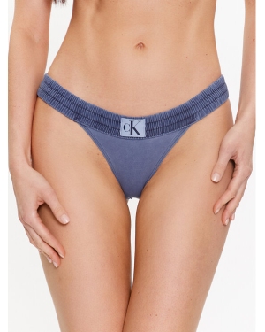 Calvin Klein Swimwear Dół od bikini KW0KW02065 Granatowy