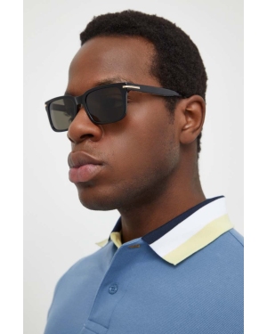 BOSS okulary przeciwsłoneczne męskie kolor czarny