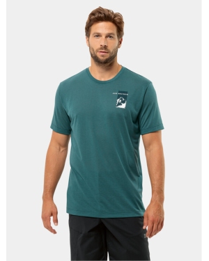 Jack Wolfskin T-Shirt Vonnan 1809941 Zielony Regular Fit