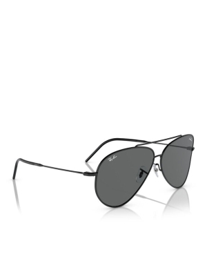 Ray-Ban Okulary przeciwsłoneczne Aviator Reverse 0RBR0101S 002/GR Czarny