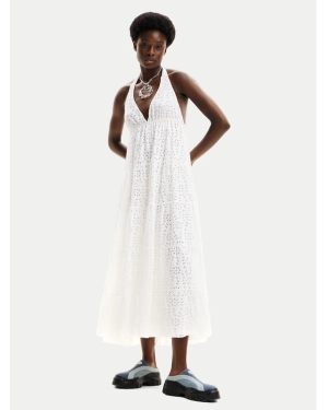 Desigual Sukienka letnia Toronto 24SWVK46 Biały Regular Fit