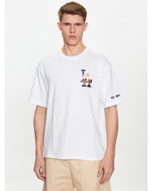 Champion T-Shirt 218923 Biały Relaxed Fit