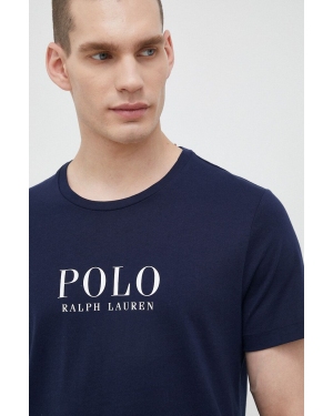 Polo Ralph Lauren t-shirt piżamowy bawełniany kolor granatowy