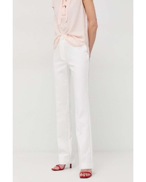 Marciano Guess spodnie damskie kolor biały proste high waist