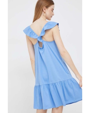 GAP sukienka kolor niebieski mini prosta