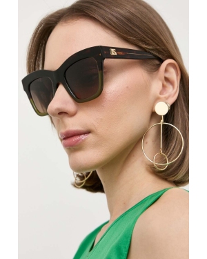 Luisa Spagnoli okulary przeciwsłoneczne damskie kolor brązowy
