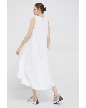 Deha sukienka kolor biały maxi prosta