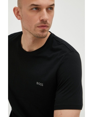 BOSS t-shirt piżamowy 50469550 męski kolor czarny z aplikacją 50469550