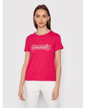 Vero Moda T-Shirt Feminist 10262918 Różowy Regular Fit