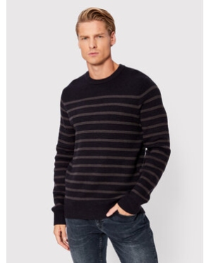 Casual Friday Sweter Karl Striped 20504400 Granatowy Regular Fit