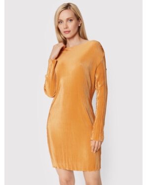 Glamorous Sukienka codzienna AN4254 Żółty Regular Fit