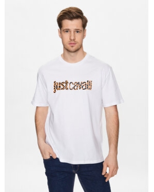 Just Cavalli T-Shirt 74OBHG02 Biały Regular Fit