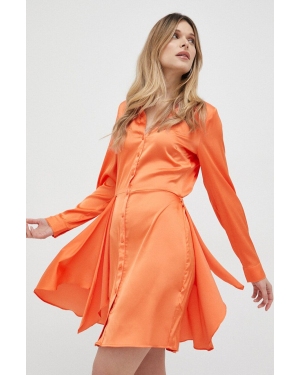 Guess sukienka kolor pomarańczowy mini prosta