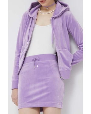 Juicy Couture spódnica Robbie kolor fioletowy mini ołówkowa