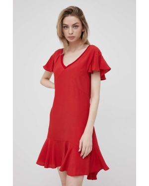 Pepe Jeans sukienka Iren kolor czerwony mini prosta
