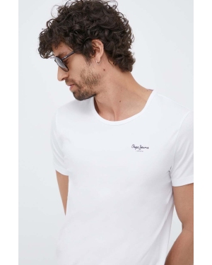 Pepe Jeans t-shirt Pepe 2-pack męski kolor biały z nadrukiem