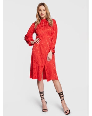 Closet London Sukienka codzienna D8228 Czerwony Regular Fit
