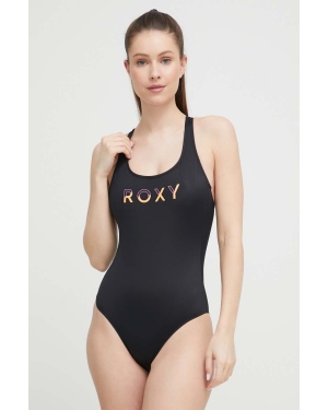 Roxy jednoczęściowy strój kąpielowy Active kolor czarny lekko usztywniona miseczka