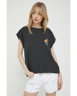 Roxy t-shirt bawełniany kolor szary