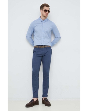 Tommy Hilfiger spodnie męskie kolor niebieski proste