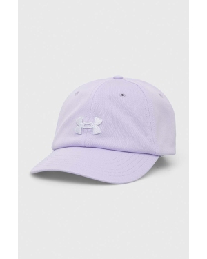 Under Armour czapka z daszkiem kolor fioletowy z aplikacją