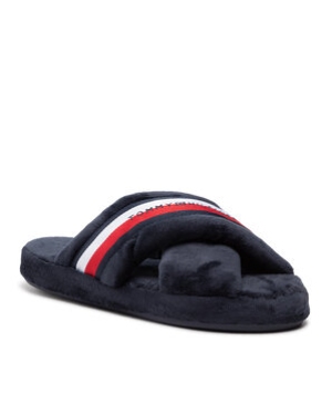 Tommy Hilfiger Kapcie Comfy Home Slippers With Straps FW0FW06587 Granatowy