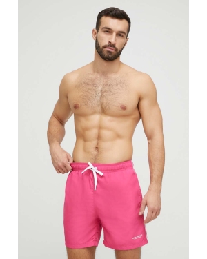 Armani Exchange szorty kąpielowe kolor różowy