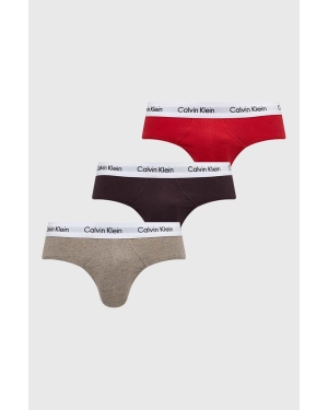 Calvin Klein Underwear slipy 3-pack męskie kolor brązowy