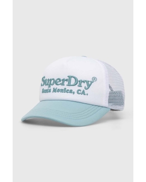 Superdry czapka z daszkiem z aplikacją