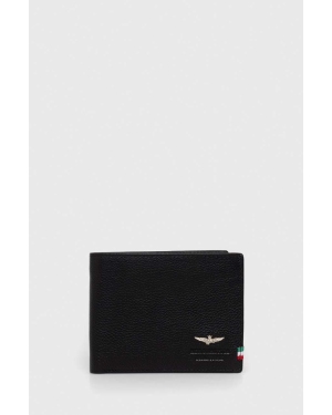 Aeronautica Militare portfel skórzany męski kolor czarny