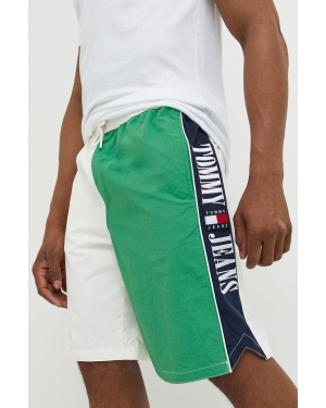 Tommy Jeans szorty męskie kolor zielony