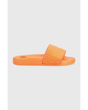 Love Moschino klapki Sabotd Pool 25 damskie kolor pomarańczowy JA28102G1G