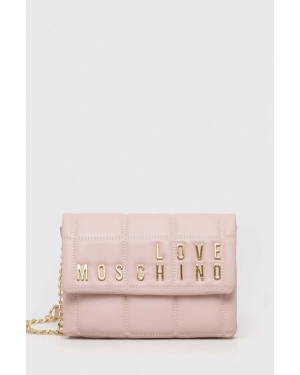 Love Moschino torebka kolor różowy