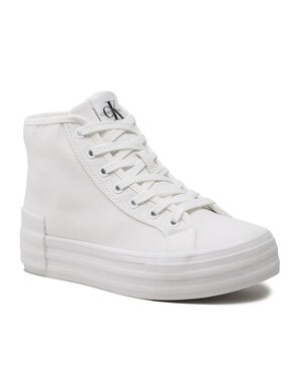 Calvin Klein Jeans Sneakersy Vulc Flatform Bold Essential YW0YW01031 Biały