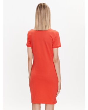 Lacoste Sukienka codzienna EF5473 Czerwony Slim Fit