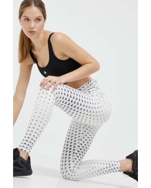 adidas Performance legginsy treningowe Brand Love kolor biały wzorzyste